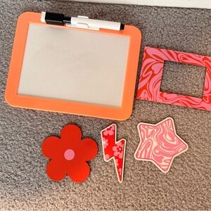 Ulta Beauty Orange and Pink Locker Accessories